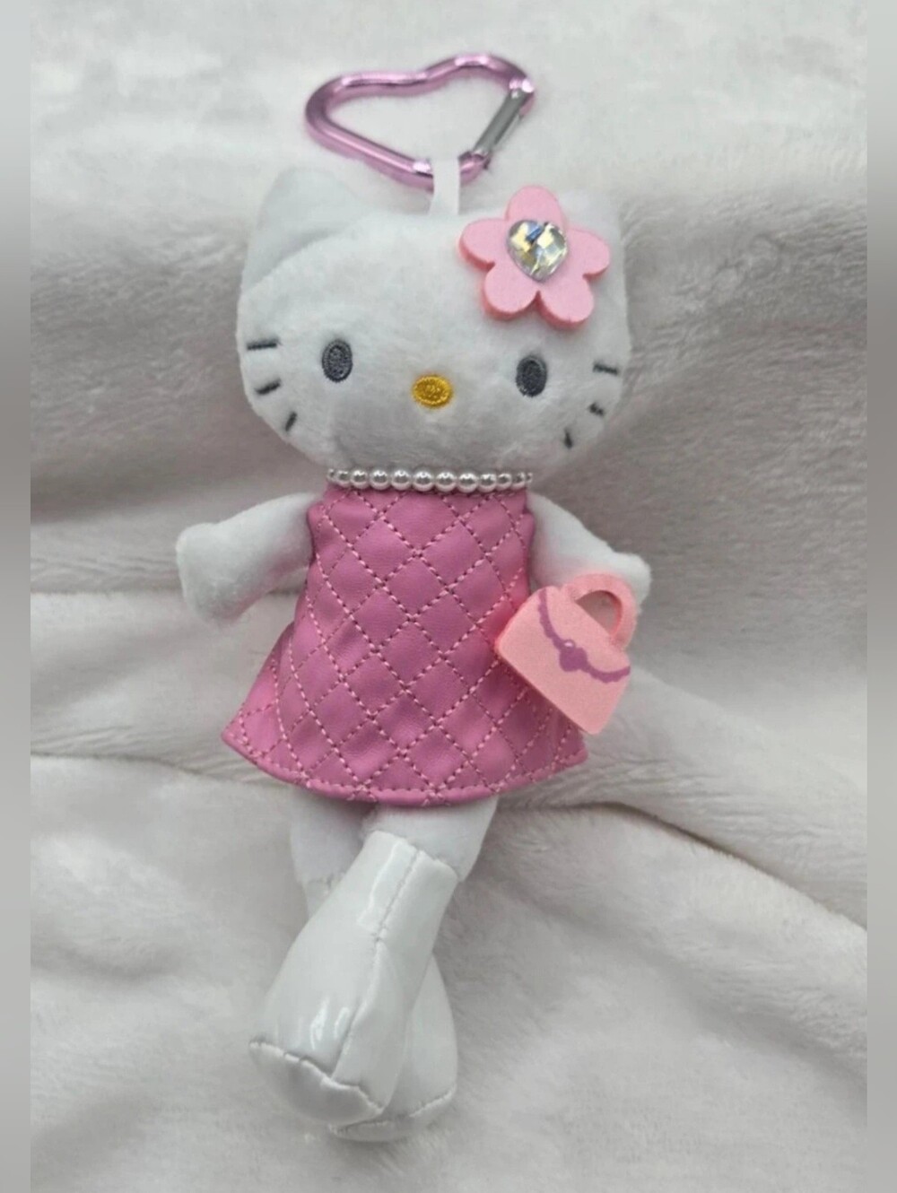 Hello Kitty Pink Plush Keychain Doll - Fashion Accessory